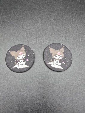 Kuromi Car Cup Holder Coasters 2-Pack – Kawaii Interior Accessories – New